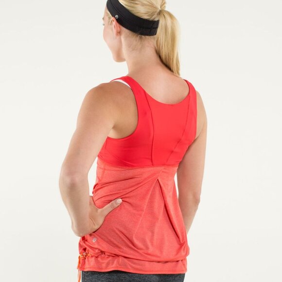 Lululemon Run Ta Ta Tamer Tank 8 Love Red Built-In Bra Mesh Luxtreme Gymcore - Picture 2 of 14